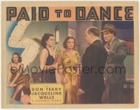 4t0726 PAID TO DANCE LC 1937 sexy young Rita Hayworth & Julie Bishop dressed up by Don Terry, rare!