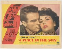 4t0729 PLACE IN THE SUN LC #8 1951 Montgomery Clift, Elizabeth Taylor, directed by George Stevens!