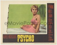 4t0731 PSYCHO LC #7 1960 great close up of sexy half-dressed Janet Leigh in bra and slip, Hitchcock