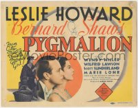 4t0565 PYGMALION TC 1938 Leslie Howard, Wendy Hiller, George Bernard Shaw My Fair Lady, ultra rare!