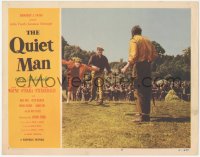 4t0734 QUIET MAN LC #6 1951 John Wayne humiliates Maureen O'Hara returning her to Victor McLaglen!