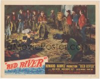 4t0740 RED RIVER LC #2 1948 Montgomery Clift watches John Wayne shooting deserters, Howard Hawks!