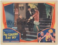 4t0757 SHE COULDN'T SAY NO LC 1930 Winnie Lightner with Chester Morris in tuxedo & top hat!