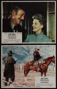 4t0940 SHOOTIST 2 LCs 1976 Don Siegel, images of cowboy John Wayne & Lauren Bacall, Ron Howard!