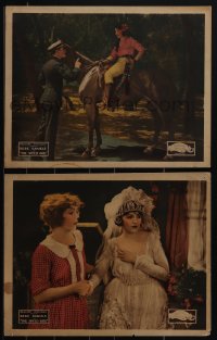 4t0942 SPEED GIRL 2 LCs 1921 pretty stunt woman Bebe Daniels in costume & on horseback, rare!