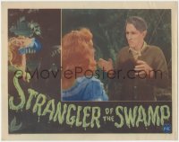 4t0775 STRANGLER OF THE SWAMP LC 1946 spooky Charles Middleton attacks scared Rosemary La Planche!