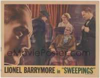 4t0778 SWEEPINGS LC 1933 Chicago businessman Lionel Barrymore in wheelchair, Gloria Stuart, rare!