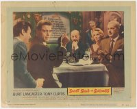 4t0779 SWEET SMELL OF SUCCESS LC #8 1957 Burt Lancaster as Hunsecker, Tony Curtis as Sidney Falco!