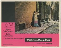 4t0783 THOMAS CROWN AFFAIR LC #2 1968 Steve McQueen & Faye Dunaway about to kiss in alley!