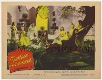 4t0784 THOUSAND & ONE NIGHTS LC 1946 super young uncredited harem girl Shelley Winters in palace!