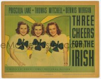 4t0785 THREE CHEERS FOR THE IRISH LC 1940 Priscilla Lane, Grey & Hervey all wearing shamrock shirts!