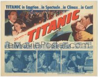 4t0576 TITANIC TC 1953 Clifton Webb & Barbara Stanwyck in the legendary cruise ship tragedy!