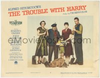 4t0790 TROUBLE WITH HARRY LC #8 1955 Gwenn, Forsythe, MacLaine, Mathers & Natwick w/body, Hitchcock!