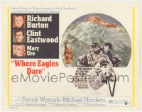 4t0579 WHERE EAGLES DARE int'l TC 1968 great images of Clint Eastwood, Richard Burton, Mary Ure!