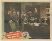 4t0804 WHO DONE IT LC 1942 Abbott & Costello in office with Bendix, Knowles, Gargan & Allbritton!