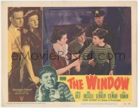 4t0805 WINDOW LC #7 1949 Barbara Hale & Arthur Kennedy doubt their son Bobby Driscoll!