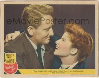 4t0806 WITHOUT LOVE LC #2 1945 great romantic close up of Spencer Tracy & Katharine Hepburn!