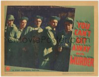 4t0810 YOU CAN'T GET AWAY WITH MURDER LC 1939 great c/u of Humphrey Bogart, Billy Halop & convicts!