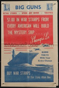 4t0312 BIG GUNS stamp drive pamphlet 1943 $1 in war stamps from every American will build a ship!