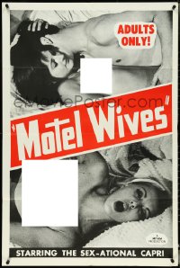 4t1192 MOTEL WIVES 1sh 1968 sex-ational sexploitation, Capri, sexy images!!