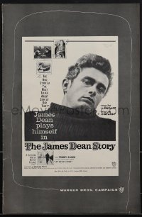 4t0102 JAMES DEAN STORY pressbook 1957 many great images of the legend, Was he Rebel or Giant!