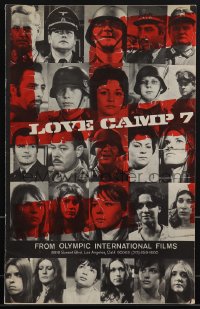 4t0108 LOVE CAMP 7 pressbook 1969 youthful beauties enslaved for the pleasure of the 3rd Reich!