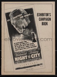 4t0111 NIGHT & THE CITY pressbook 1950 wrestling promoter Richard Widmark, sexy Gene Tierney, rare!