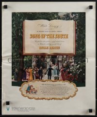 4t0357 SONG OF THE SOUTH pressbook 1946 Disney, Uncle Remus, Br'er Rabbit & Br'er Bear, ultra rare!