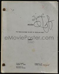 4t0270 BEWITCHED TV revised final draft script Aug 1, 1969 To Trick-Or-Treat Or Not To Trick-Or-Treat