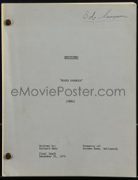 4t0275 BEWITCHED TV revised final draft script December 20, 1970, for the Mixed Doubles episode!