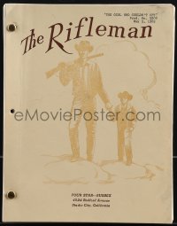 4t0278 RIFLEMAN group of 4 TV scripts 1962-1963 written by Clements, Barrington, Browne & Adamson!