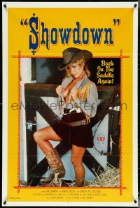 4t1286 SHOWDOWN 1sh 1986 sexy cowgirl Gina Carrera is back in the saddle again!