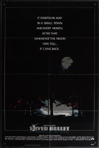 4t1289 SILVER BULLET 1sh 1985 Stephen King, whenever the moon was full, it came back!