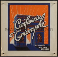 4t0314 CONFISERIE TRIOMPHE 11x11 French advertising poster 1920s triumphs, biscuits, and bonbons!