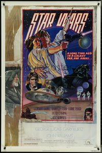 4t1303 STAR WARS style D NSS style 1sh 1978 George Lucas, circus poster art by Struzan & White!