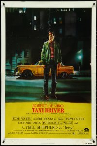 4t1317 TAXI DRIVER 1sh 1976 classic Peellaert art of Robert De Niro, directed by Martin Scorsese!