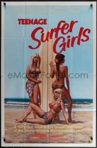 4t1322 TEENAGE SURFER GIRLS 1sh 1975 sexual pleasures of young females that follow sun, ultra rare!