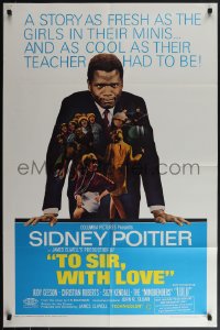 4t1333 TO SIR, WITH LOVE 1sh 1967 Sidney Poitier, Geeson, directed by James Clavell!