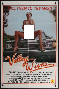 4t1350 VALLEY WIVES 25x38 1sh 1983 Lilly Marlene, sexy Lois Ayres in lingerie on Mercedes hood!