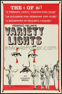 4t1352 VARIETY LIGHTS 1sh 1965 early Federico Fellini, Luci del Varieta, vaudeville!