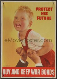 4t0283 BUY & KEEP WAR BONDS 10x14 WWII war poster 1944 art of a smiling child by Ruth Nichols, rare!