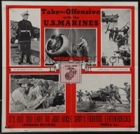 4t0217 TAKE THE OFFENSIVE WITH THE U.S. MARINES 14x14 WWII war poster 1942 Fighting Leathernecks!