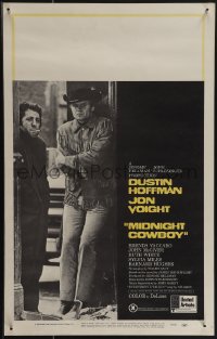 4t0073 MIDNIGHT COWBOY X-rated WC 1969 Dustin Hoffman, Jon Voight, John Schlesinger classic!