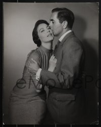 4t0383 SUN ALSO RISES 3 deluxe 10.5x13.5 stills 1957 great portraits of Tyrone Power & Ava Gardner!