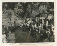 4t1418 ADVENTURES OF ROBIN HOOD candid 8.25x10 still 1938 Flynn & cast filmed during banquet scene!