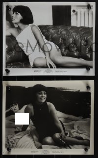 4t1743 BRIDE WORE BLACK 4 8x10 stills 1968 one w/sexy Jeanne Moreau by nude painting of herself!