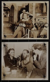 4t1774 CHRISTOPHER COLUMBUS 3 candid 8x10 stills 1949 Fredric March made up & on radio with his wife!