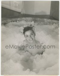 4t1503 FRENCH LINE 7.5x9.5 still 1954 best portrait of sexiest naked Jane Russell in bubble bath!