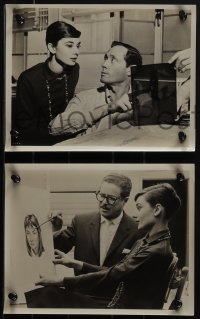 4t1712 GREEN MANSIONS 8 candid 8x10 stills 1959 great images of Audrey Hepburn & director Mel Ferrer!