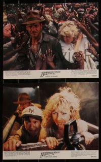 4t1713 INDIANA JONES & THE TEMPLE OF DOOM 8 8x10 1984 Lucas, Spielberg, Ford & Capshaw!